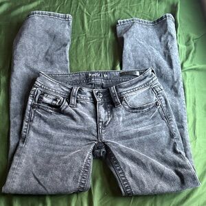 Miss Me Gray Black Boot Cut Women's Jeans